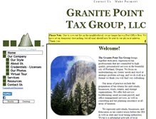 Tablet Screenshot of granitepointtax.com
